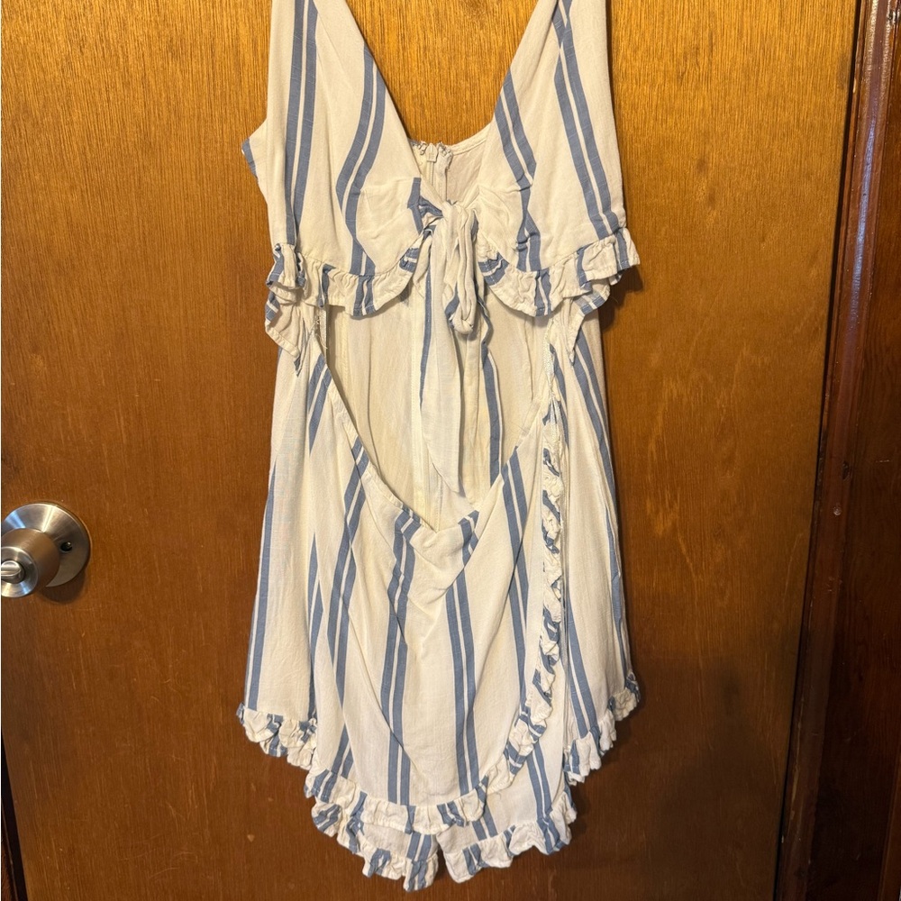 Striped Ruffle Romper